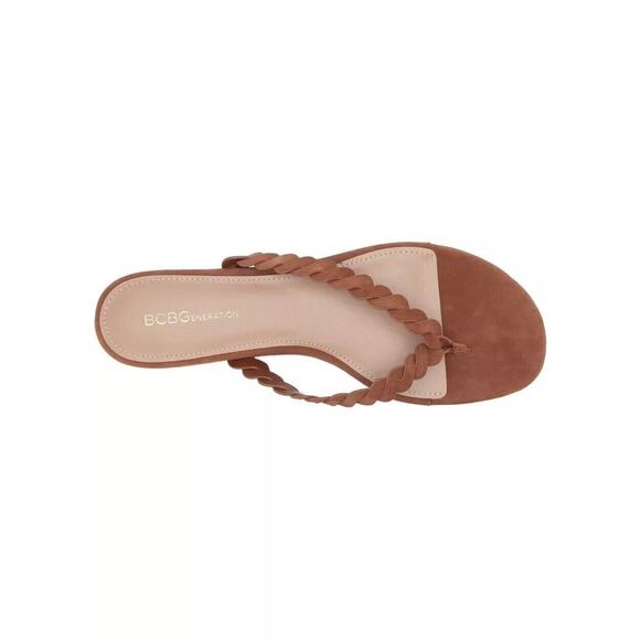 Bcb generation Gabriela Suede Gorgeous Brown Flip Flop Women's Sz 5 NEW - Picture 1 of 5